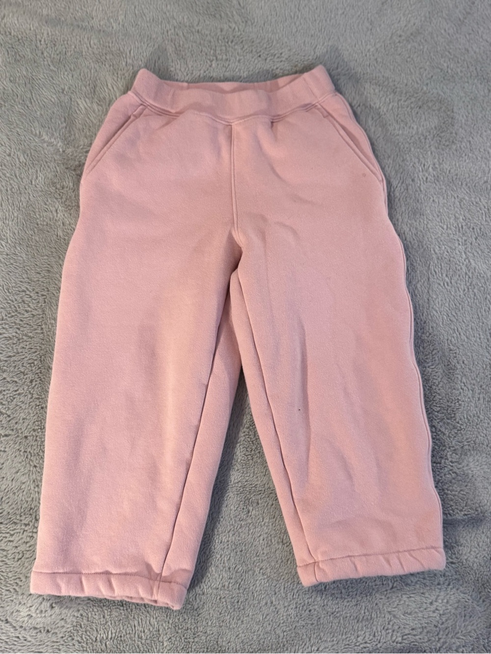 Uniqlo Kids Pile-Lined Fleece Sweatpants Joggers Pink | Size 3-4 Years